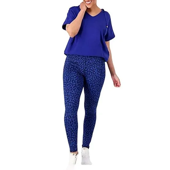 Sport Savvy Petite Printed Ankle Length Legging SMALL PETITE (616) - Picture 1 of 9